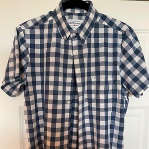Mizzen + Main short sleeve button up medium